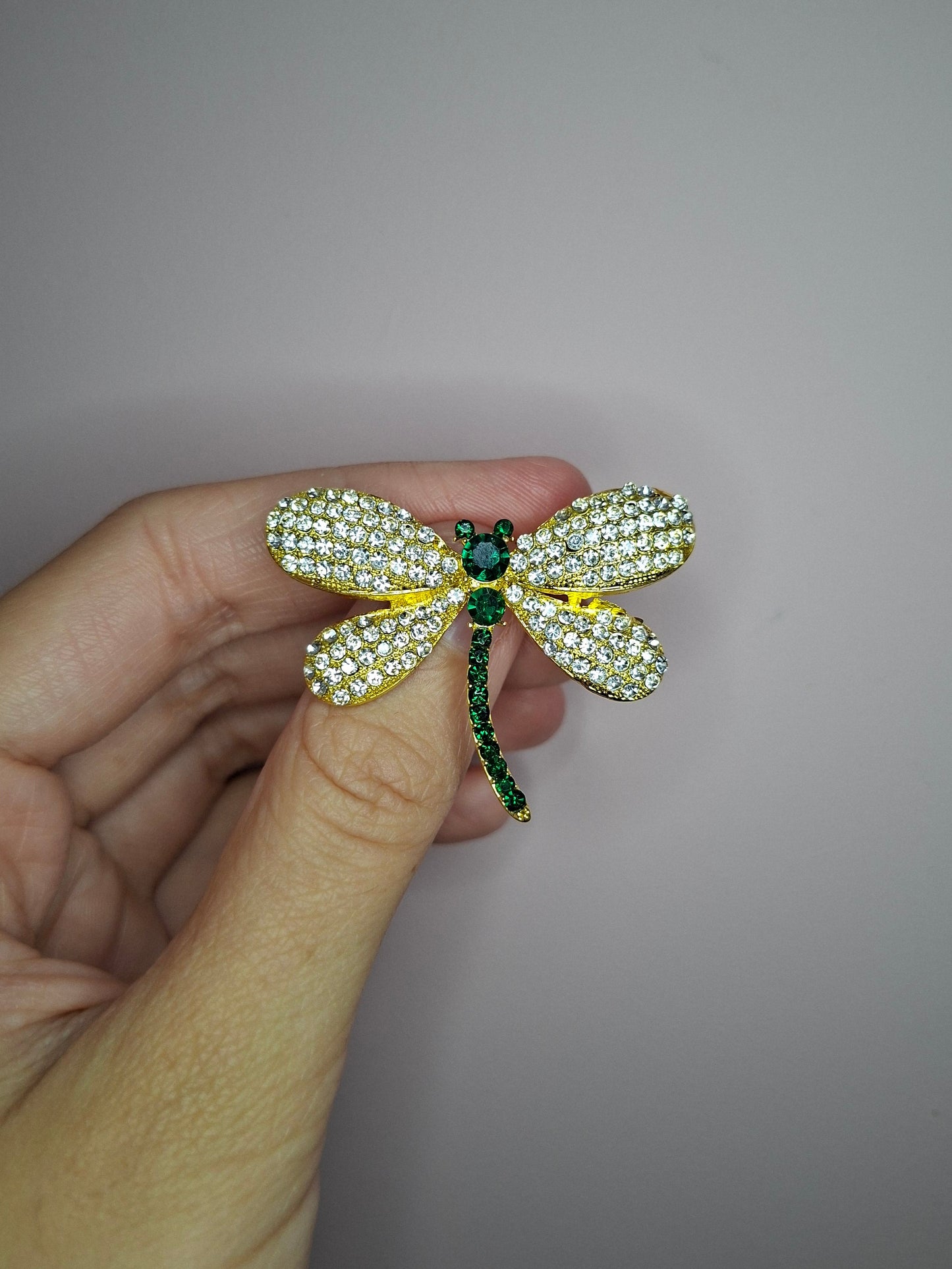 Broche XS Libelle groen