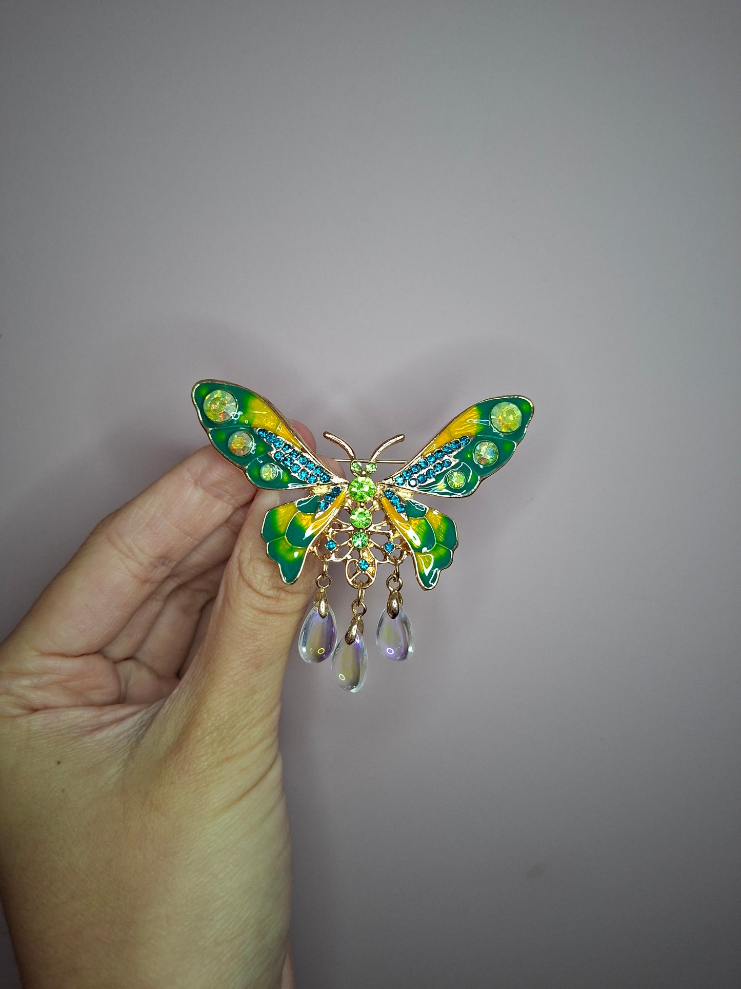 Broche M Vlinder Druppels