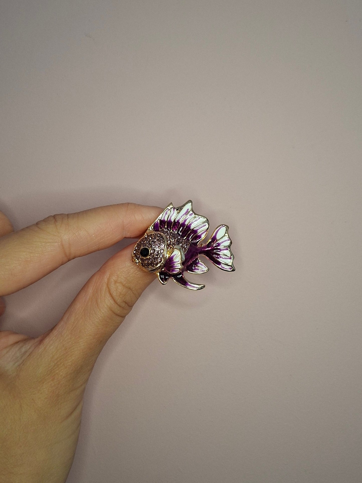 Broche XS Vis Paars