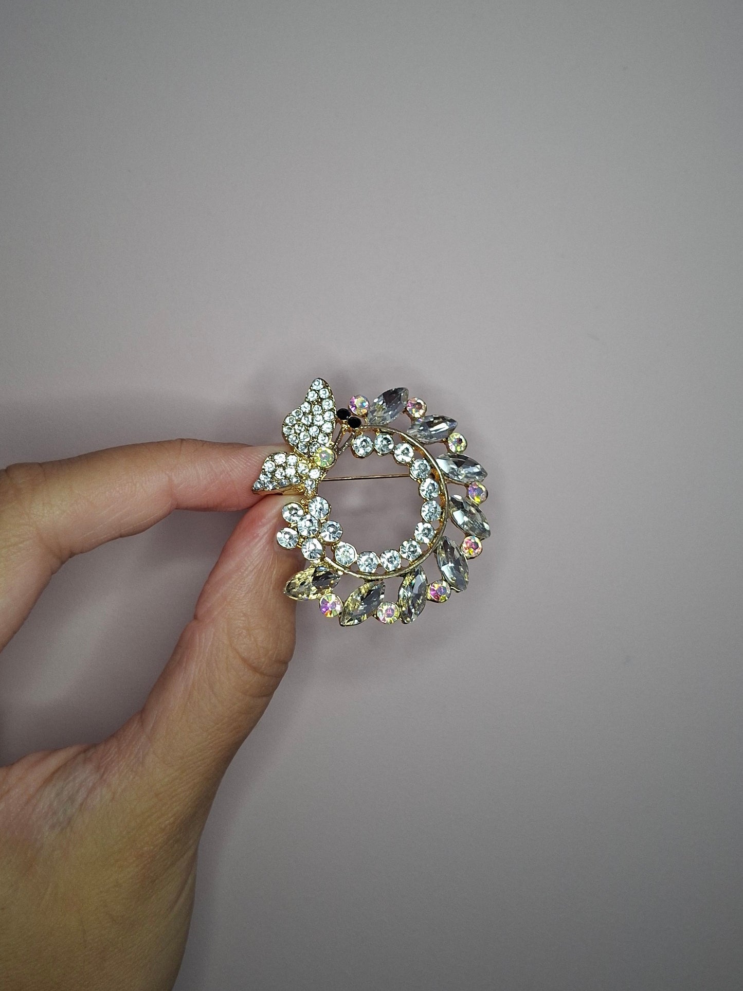 Broche M Goud Krans