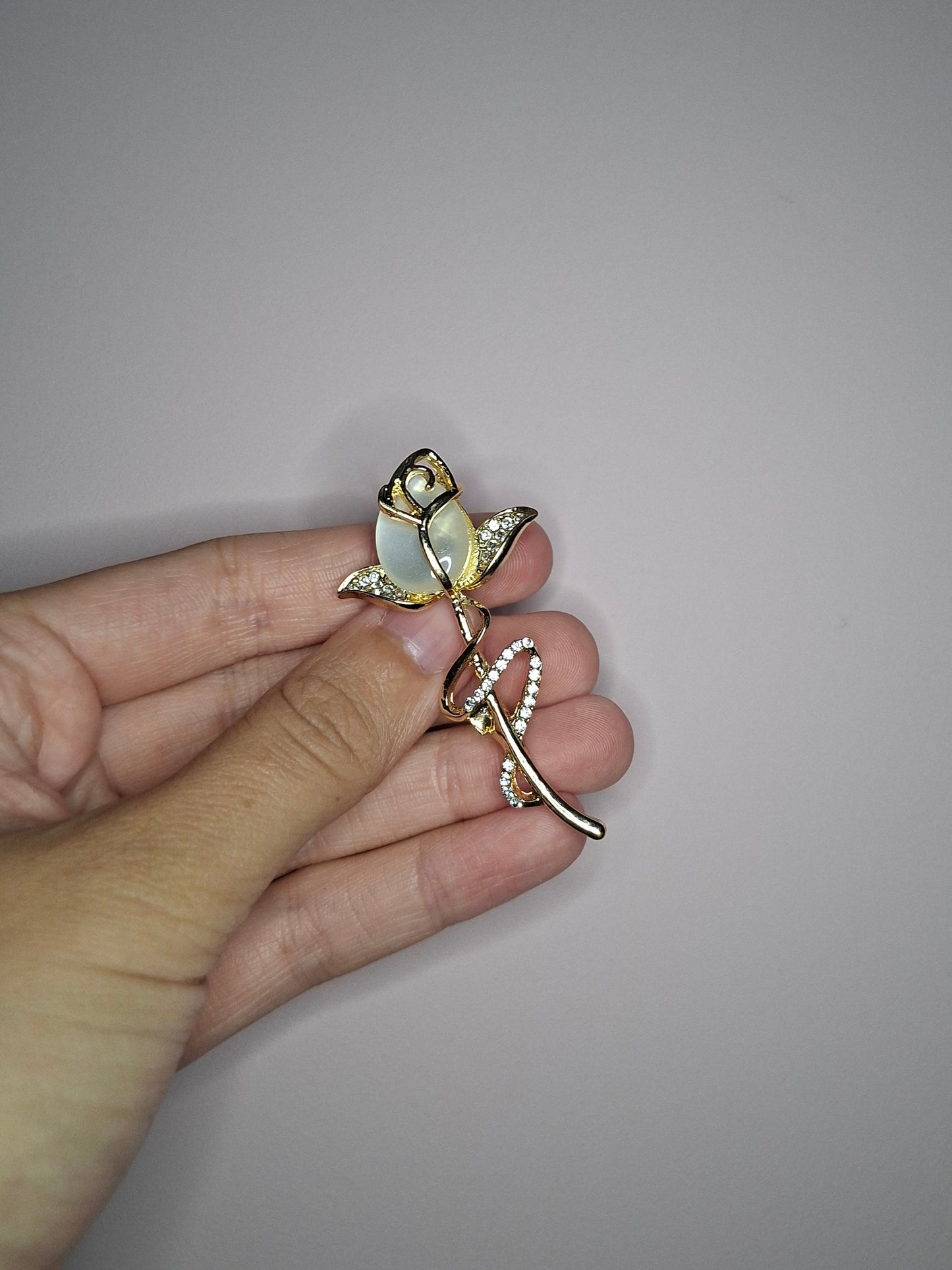 Broche S Goud Roos