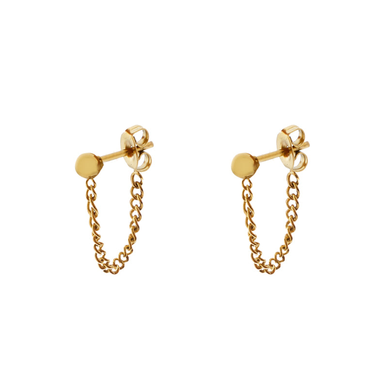 Oorbellen Studs With Cain Dot - Gold