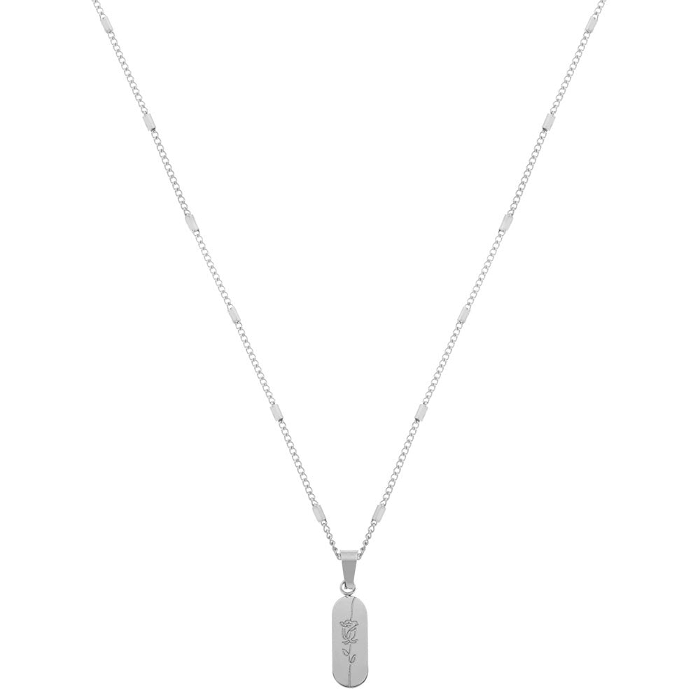Ketting Bedel Rose - Silver
