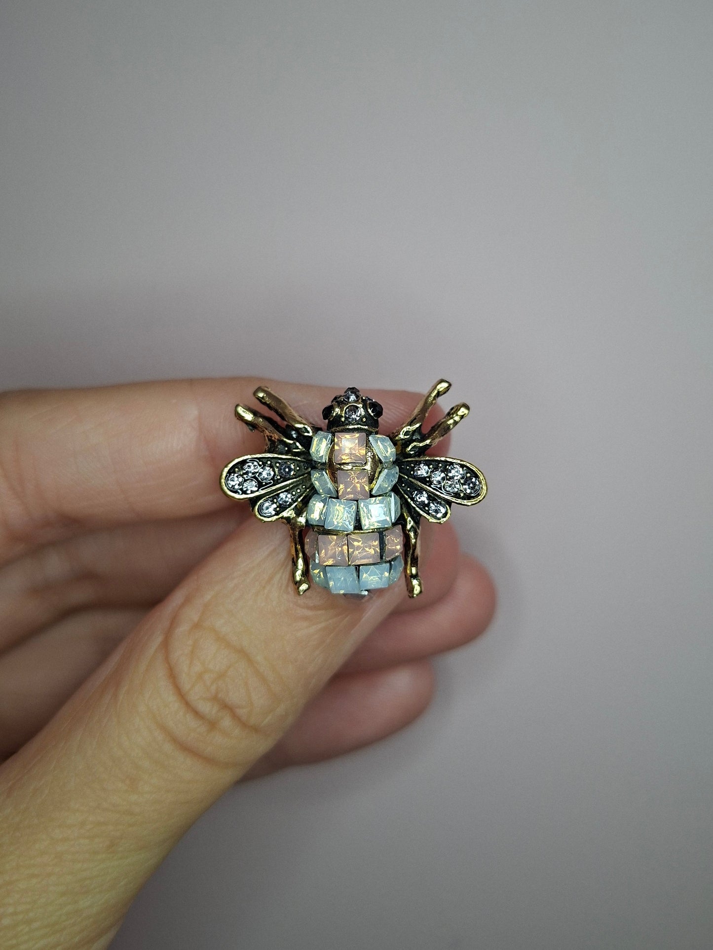 Broche mini Bij roze