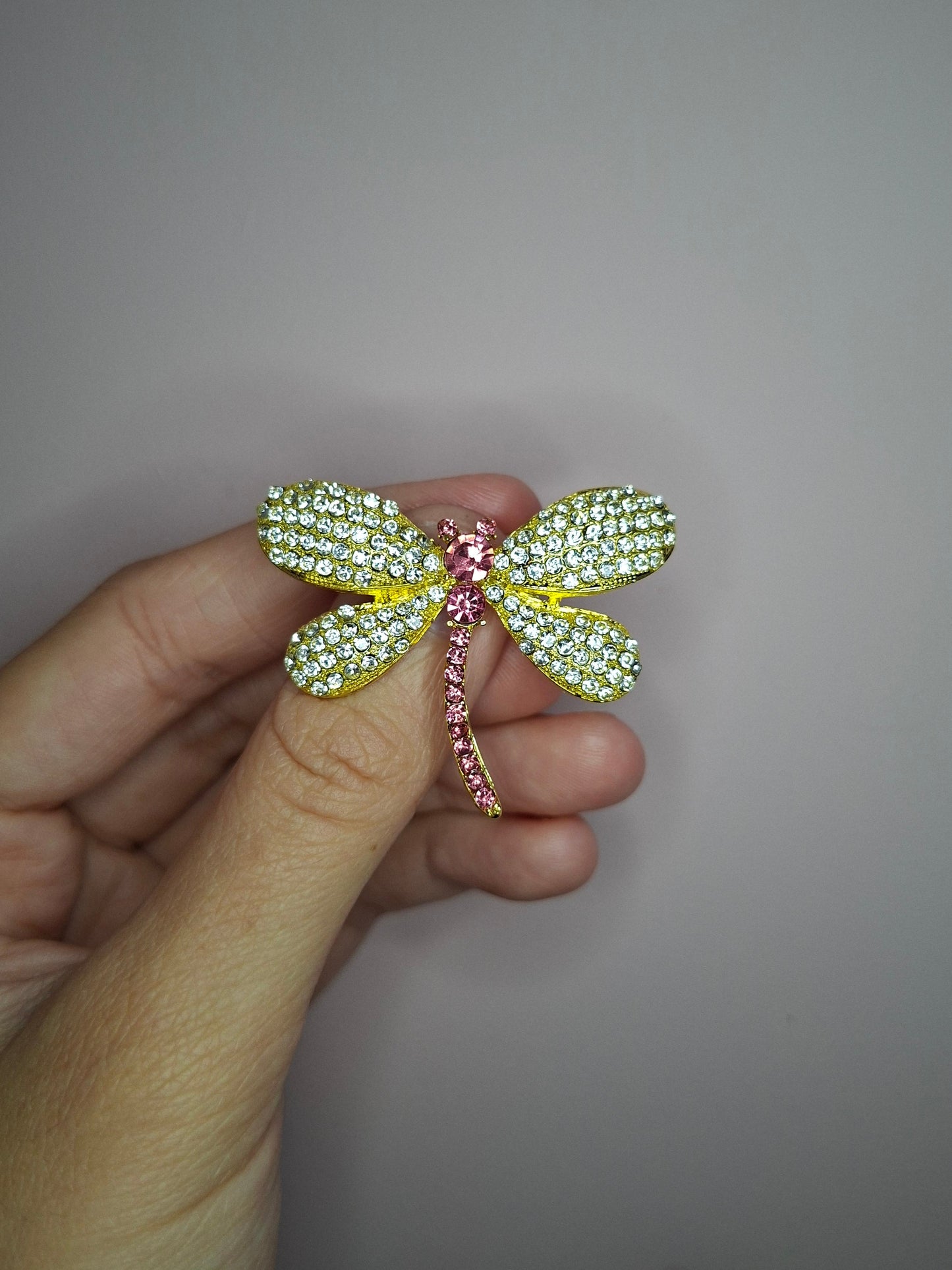 Broche XS Libelle roze