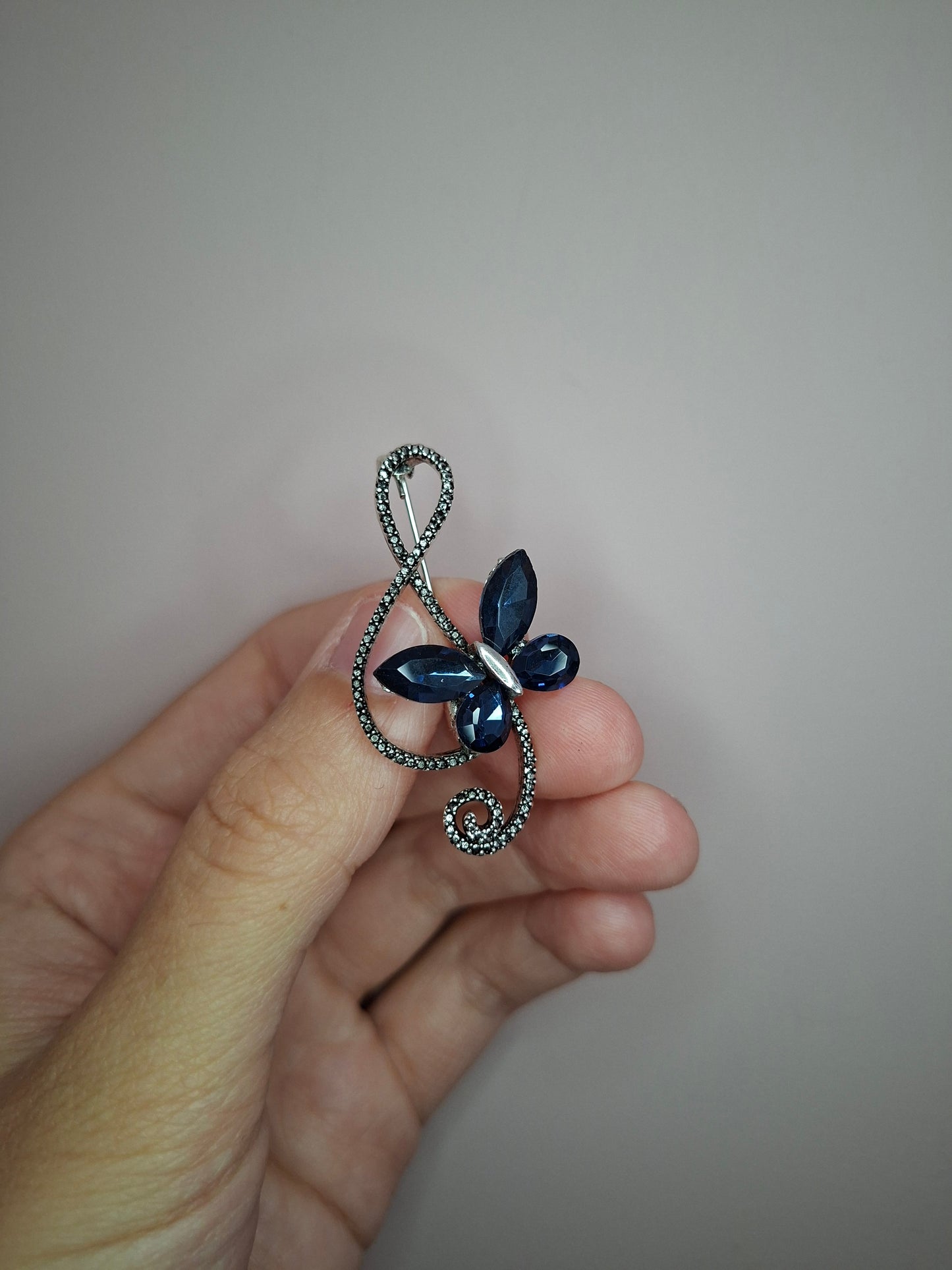 Broche XS Muzieknoot Blauw
