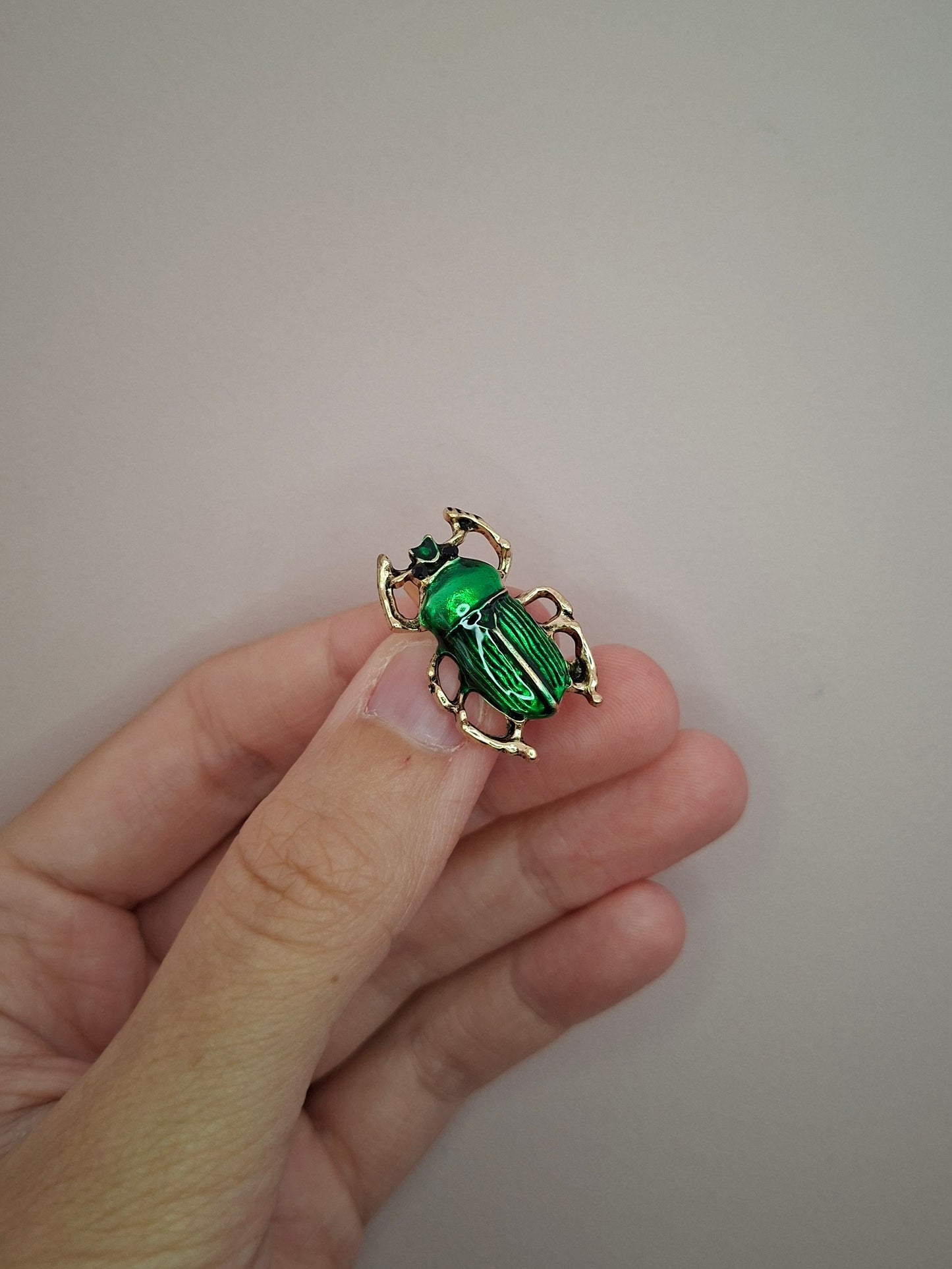 Broche Mini Kever Groen