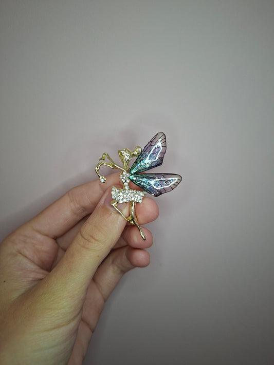 Broche S Elfje Blauw