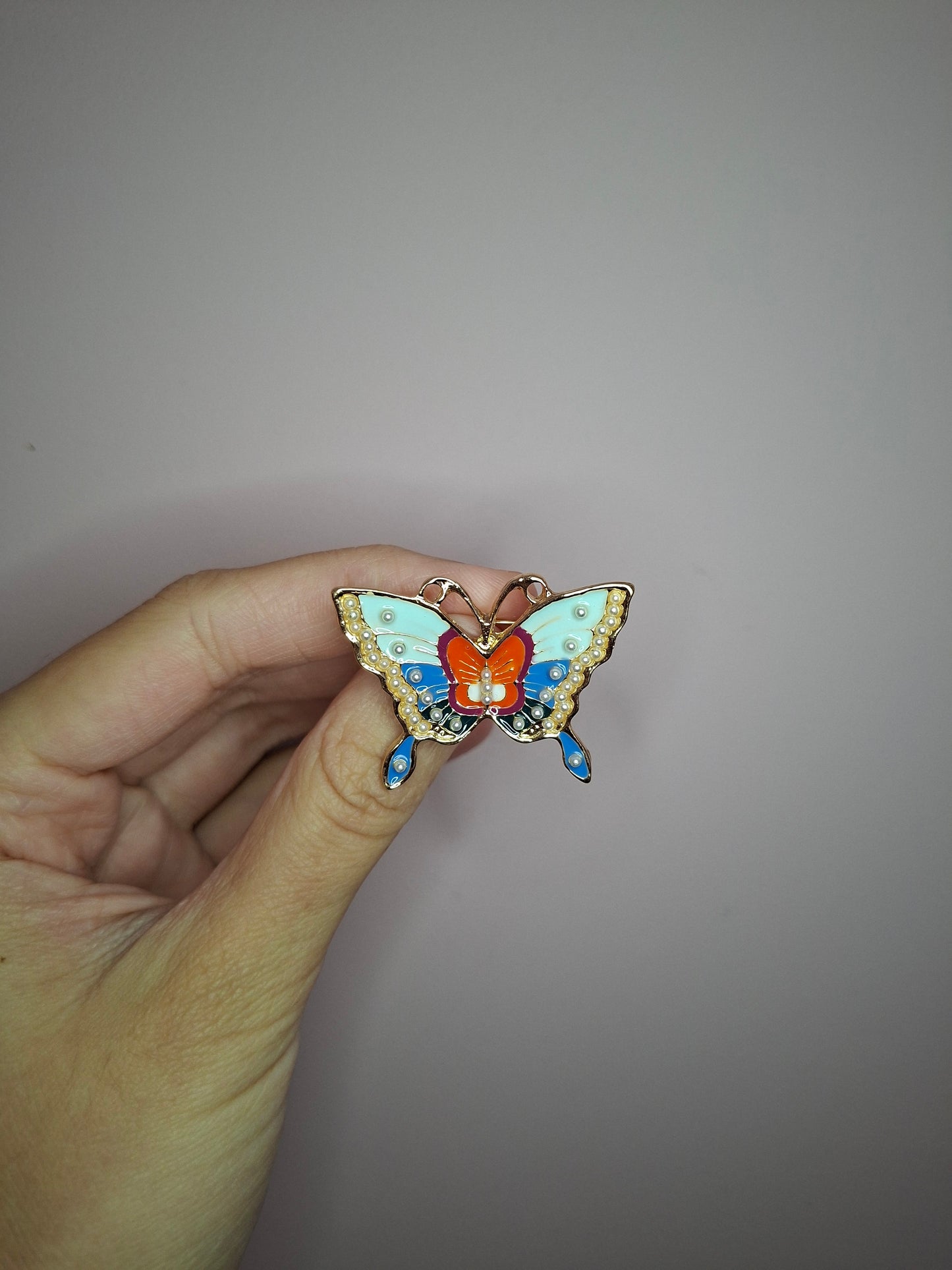 Broche XS Vlinder Blauw