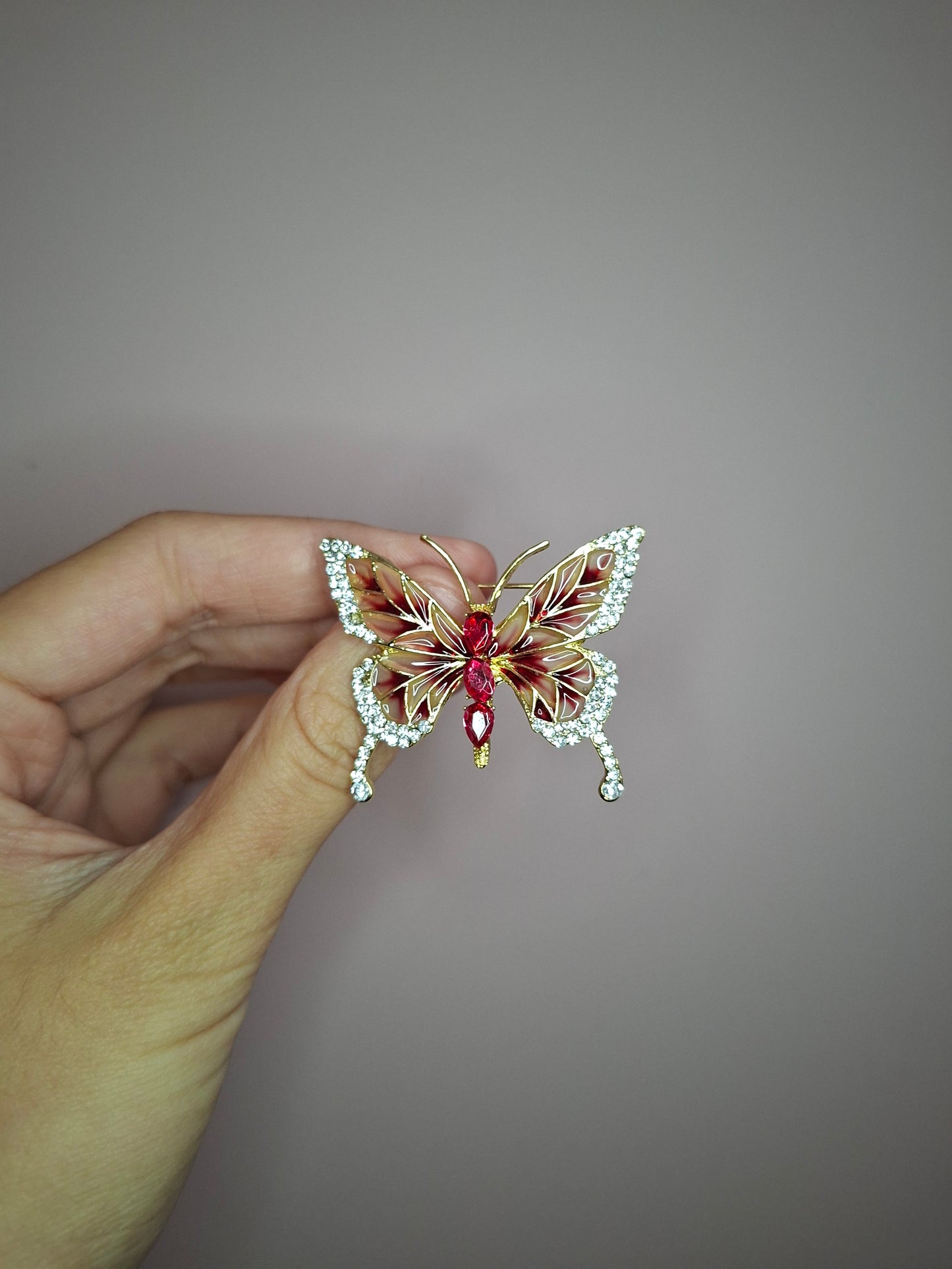 Broche XS Vlinder Roze