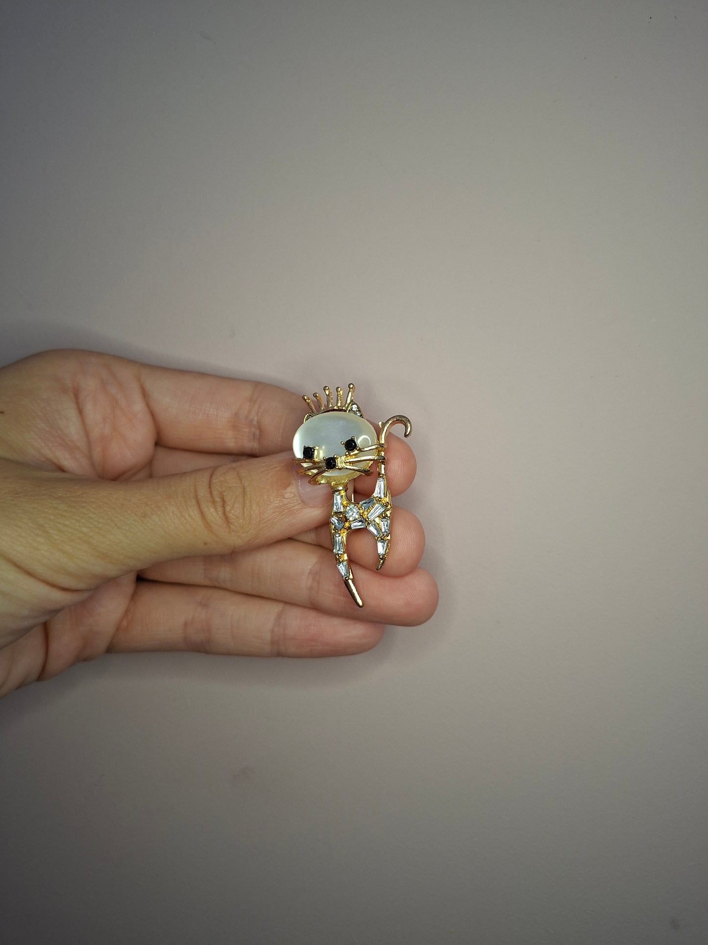 Broche XS Kat Parel