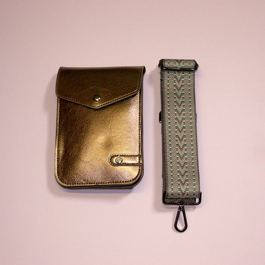 Schoudertas Brons Glans Dokkum