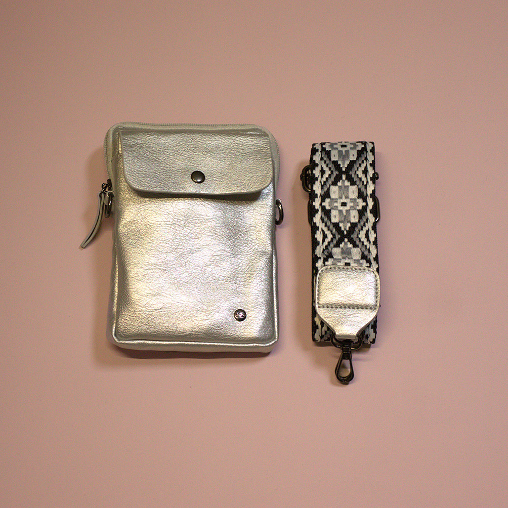 Schoudertas Silver Groet