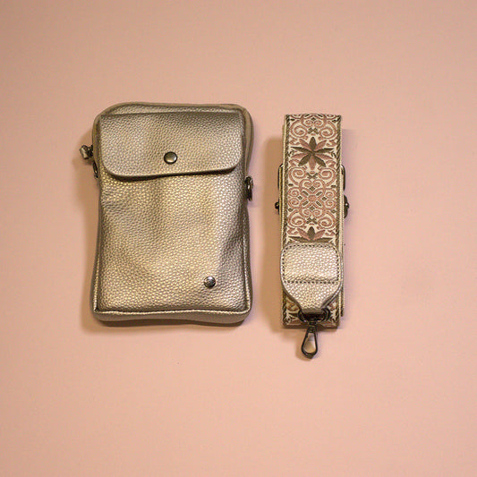 Schoudertas Taupe Groet