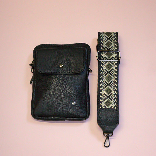 Schoudertas Zwart Groet