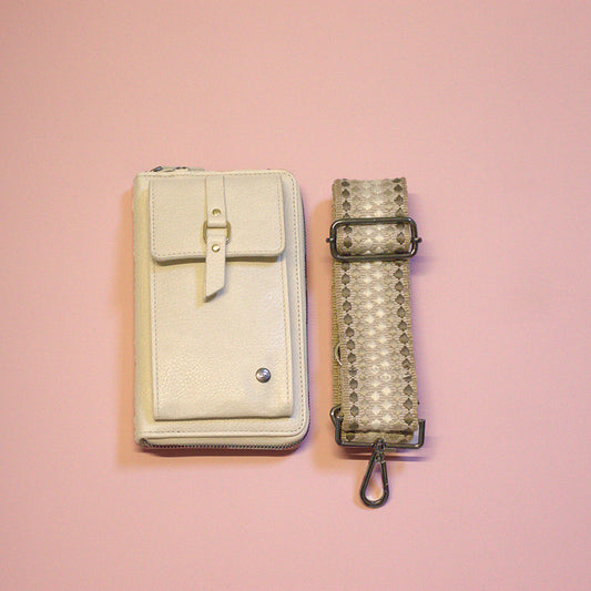 Portemonnee/Telefoontas Naturel Zafra