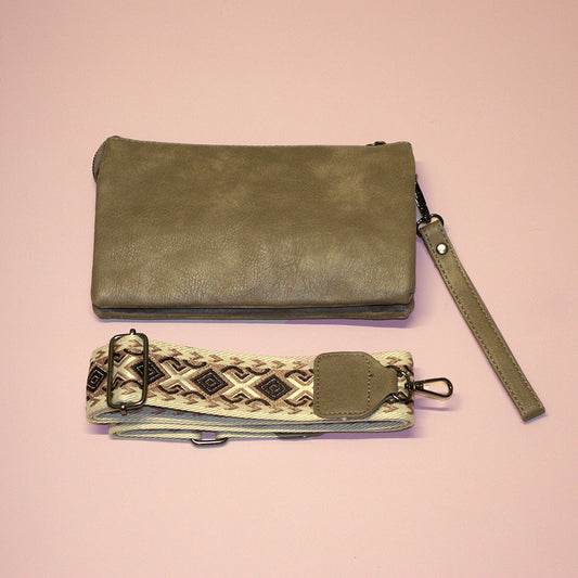 Schoudertas Taupe New York Toronto