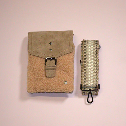 Schoudertas Camel Parijs