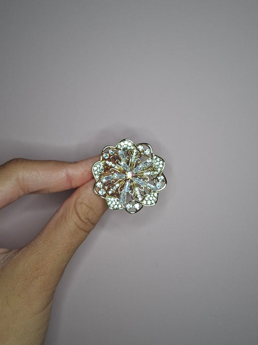Broche S Goud Bloem
