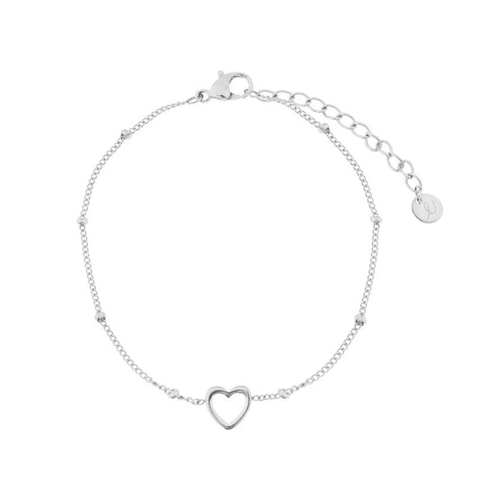 Armband Share Open Heart - Silver