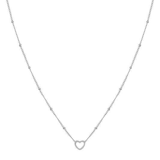 Ketting Share Open Heart - Silver