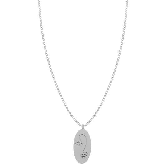 Ketting Bedel Female Face - Silver