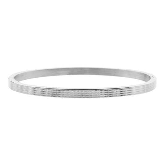 Armband Bangle Fine Lines - Silver